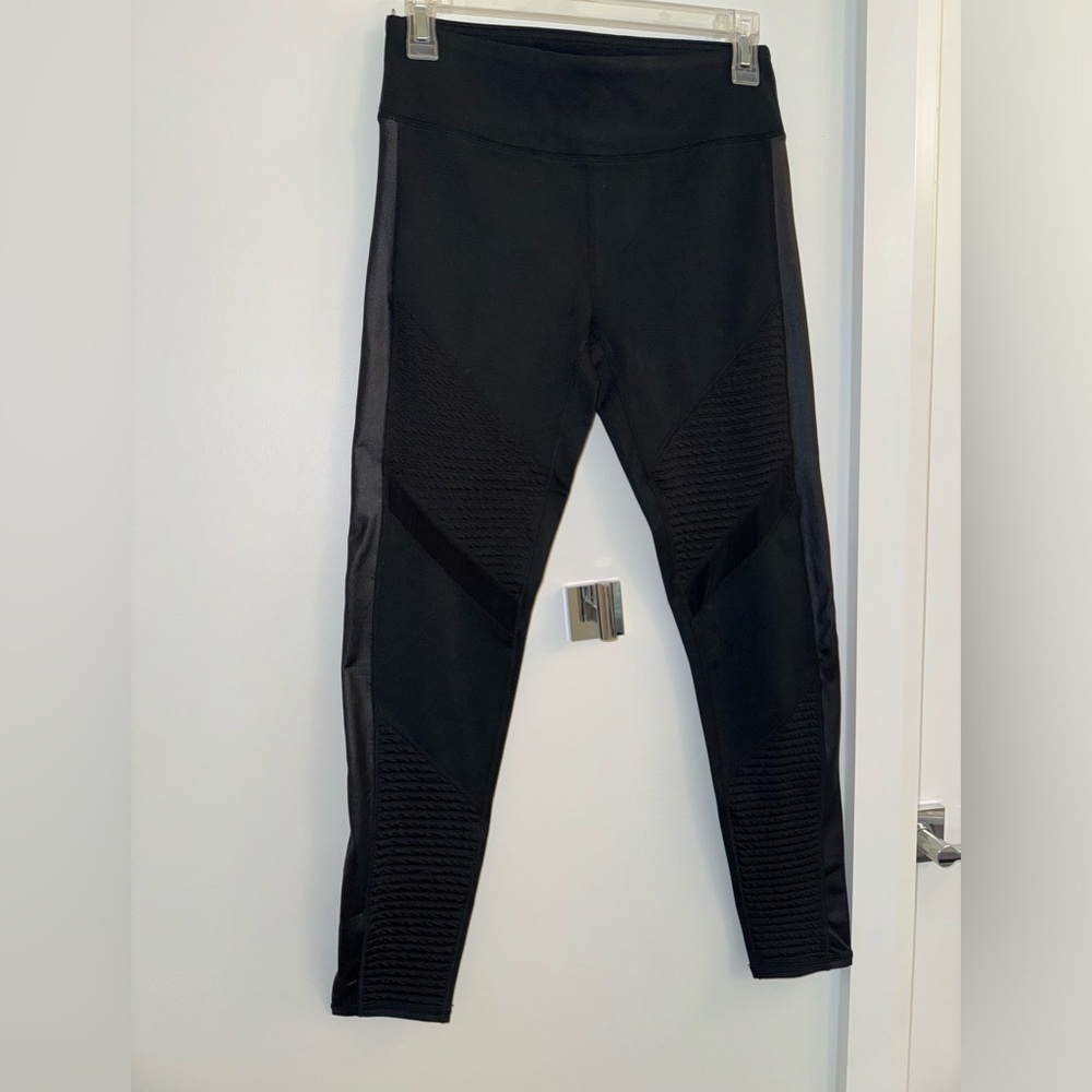 FABLETICS -  Black Moto Leggings - NWOT